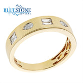 14kt Yellow Gold Diamond Ring- Size 7